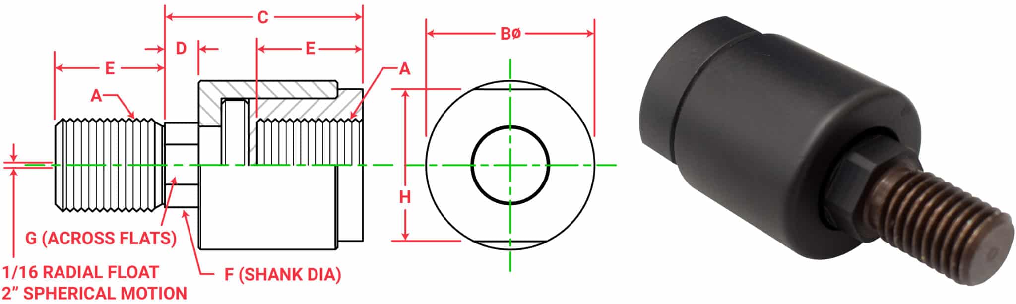 PurposeBuilt™ Hydraulic Cylinder Alignment Coupler Mounts