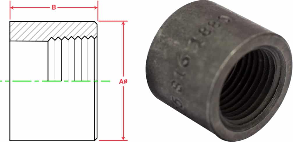 NPTF Pipe Thread Half Coupling Ports for Hydraulic Cylinders