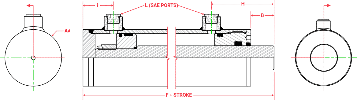 100 Series Cylinders diagram