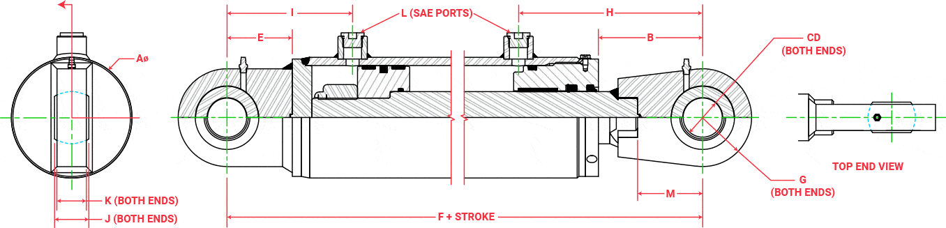 900 Series Cylinders Diagram