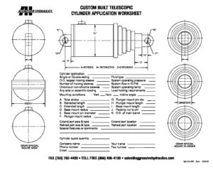 Telescopic Cylinder Worksheet