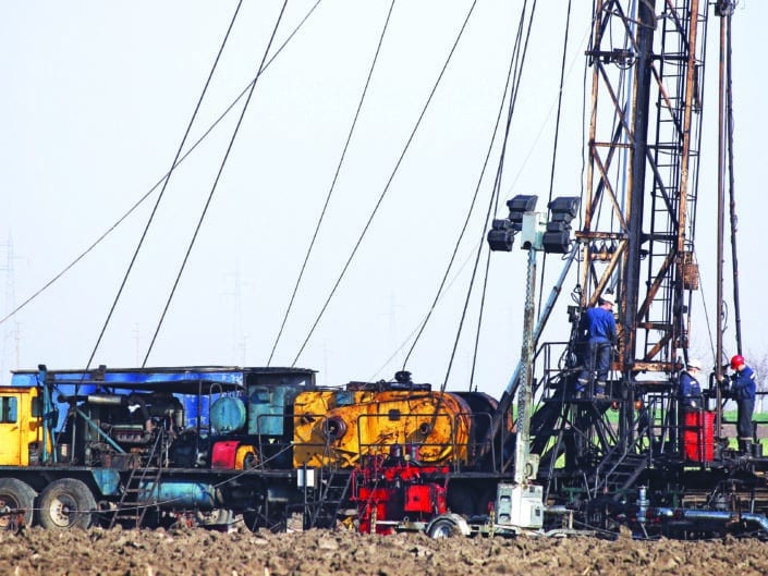 Plunger rods being utilized on oil site