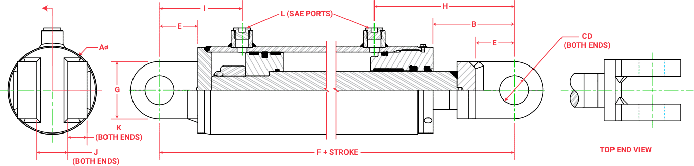 800 Series Cylinders Diagram