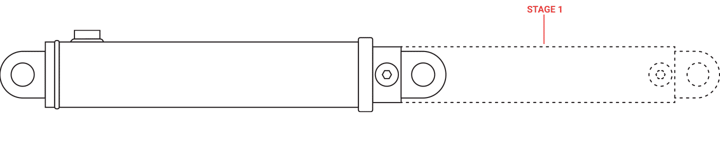 1 Stage Double-Acting Telescopic