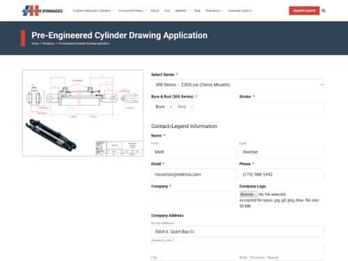 Pre-Engineered Cylinder Drawing Application