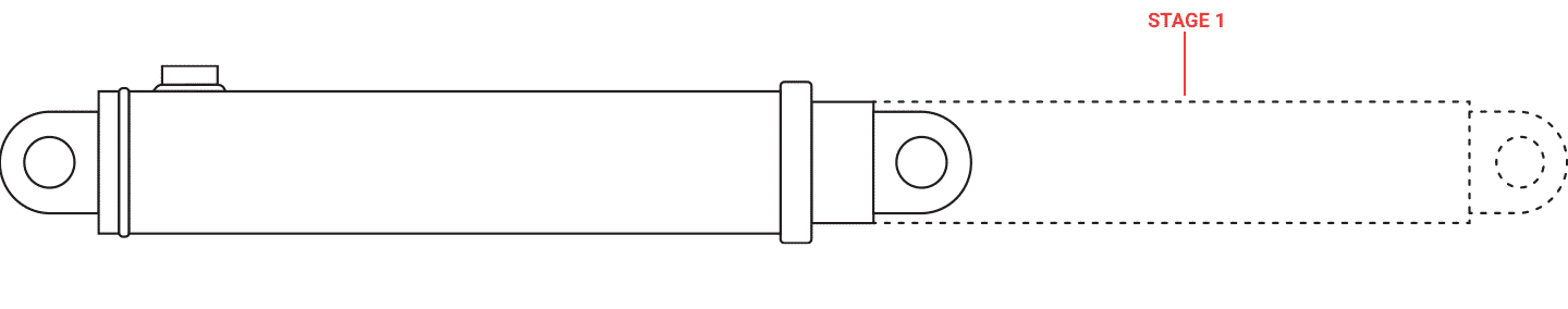 1 Stage Single-Acting Telescopic